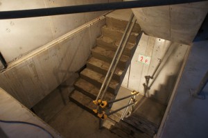 階段部分モルタル