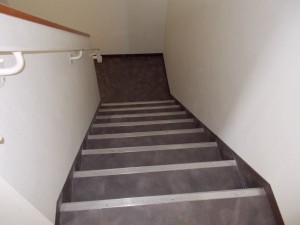 階段床貼り